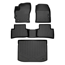 SMARTLINER Custom Fit Floor Mats 2 Rows and Cargo Liner Trunk Set Black Compatible with 2019-2024 Toyota Corolla Hatchback (SA0428/B0424/D0425)