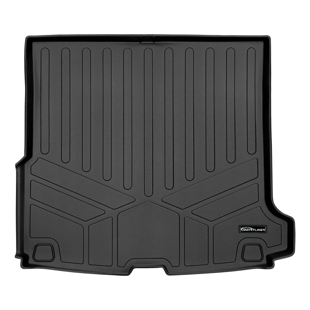 SMARTLINER All Weather Custom Fit Black Cargo Floor Mat Liner Compatible With 2020-2021 Volvo V60/ V60 Plug-In Hybrid & 2020-2023 Volvo V60 Cross Country (SD0661)