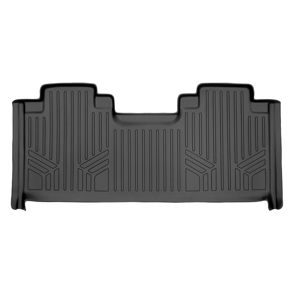 SMARTLINER Floor Mats 2nd Row Liner Black Compatible With 2017-2022 Ford F-250 / F-350 Super Duty SuperCab with 1st Row Bucket Seats (SB0172-P)