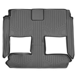 SMARTLINER Floor Mats 2nd and 3rd Row Liner Grey Compatible With 2008-2020 Grand Caravan / 08-2016 Town & Country (SB2046)