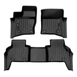 SMARTLINER All Weather Custom Fit 2 Row Floor Mat Liner Set Compatible With 2023-2024 Land Rover Defender 130 (SA0564/B0629-R)