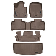 Load image into Gallery viewer, SMARTLINER 3 Row Tan Floor Mats &amp; Cargo Liner Behind 3rd Row Compatible With 2020-2023 Explorer (SA1423/B1423/C1423/E1423)