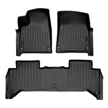 Load image into Gallery viewer, SMARTLINER Custom Fit All Weather Black 2 Row Floor Mat Liner Set Compatible With 2022-2023 Rivian R1T (SA0615/B0615)