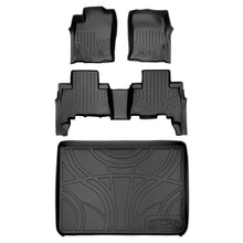Load image into Gallery viewer, SMARTLINER Custom Fit Floor Mats and Cargo Liner Set Black Compatible With 2010-2012 Toyota 4Runner 5 Passenger with Sliding Rear Tray (SA0040/B0120/D0027)