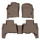 SMARTLINER Custom Fit Floor Mats 2 Row Liner Set Tan Compatible With 2013-2022 Toyota 4Runner / 2014-2022 Lexus GX460 (SA1120/B1120)