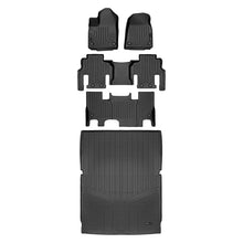 Load image into Gallery viewer, SMARTLINER All Weather Custom Fit Black 3 Row &amp; Cargo Liner Behind the 2nd Row Floor Mat Liner Set Compatible With 2023-2024 Jeep Grand Wagoneer L (SA0573/B0589/C0589/D0708)