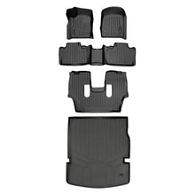 Load image into Gallery viewer, SMARTLINER Floor Mats 3 Rows and Cargo Liner Behind 2nd Row Set Black Compatible With 2016-2022 Dodge Durango with 2nd Row Bucket Seats (SA0315/B0071/C0233/D0113)