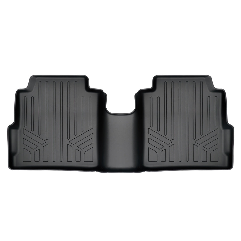 SMARTLINER Custom Fit Floor Mats 2nd Row Liner Black Compatible With 2018-2023 Nissan Kicks (SB0376)