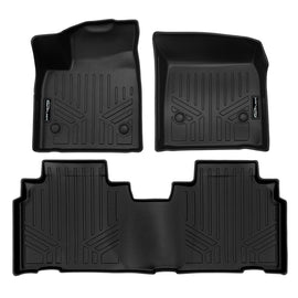 SMARTLINER Custom Fit All Weather Protection Black 2 Row Floor Liners Compatible With 2024-2025 Acura ZDX Type S (SA0755/B0739)