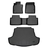 SMARTLINER Custom Fit Floor Mats 2 Rows and Cargo Liner Set Black Compatible With 2018-2024 Toyota Camry Hybrid Models Only (SA0330/B0449/D0330)