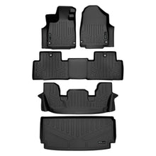 Load image into Gallery viewer, SMARTLINER Custom Fit All Weather Protection Black 3 Row Floor Liners &amp; Cargo Liner behind the 3rd Row Seats Compatible With 2022-2025 Acura MDX (SA0581/B0581/C0581/E0581)