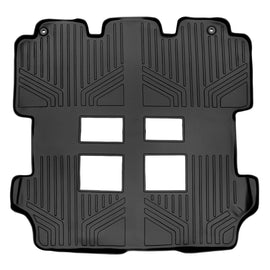 SMARTLINER Custom Fit Floor Mats 2nd and 3rd Row Liner Black Compatible With 2011-2017 Honda Odyssey (SB0103)