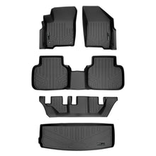 Load image into Gallery viewer, SMARTLINER Custom Fit All Weather Protection Black 3 Row Floor Liners &amp; Cargo Liner behind the 3rd Row Seats Compatible With 2010-2020 Dodge Journey (SA0198/B0198/C0198/E0198)