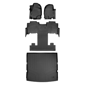 SMARTLINER Floor Mats Cargo Liner Behind 2nd Row Set Black Compatible With 18-22 Expedition/Navigator 2nd Row Bucket Seats (SA0350/B0350/D0350)