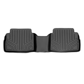 SMARTLINER Custom Fit Floor Mats 2nd Row Liner Black Compatible With 2008-2013 Nissan Rogue / 2014-2015 Rogue Select (SB0050)