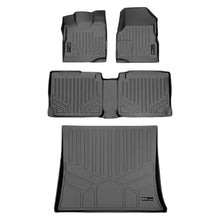 Load image into Gallery viewer, SMARTLINER Custom Floor Mats and Cargo Liner Set Grey Compatible With 2011-2017 Chevy Equinox / GMC Terrain with Dual Front Floor Posts (SA2119/B2070/D2070)