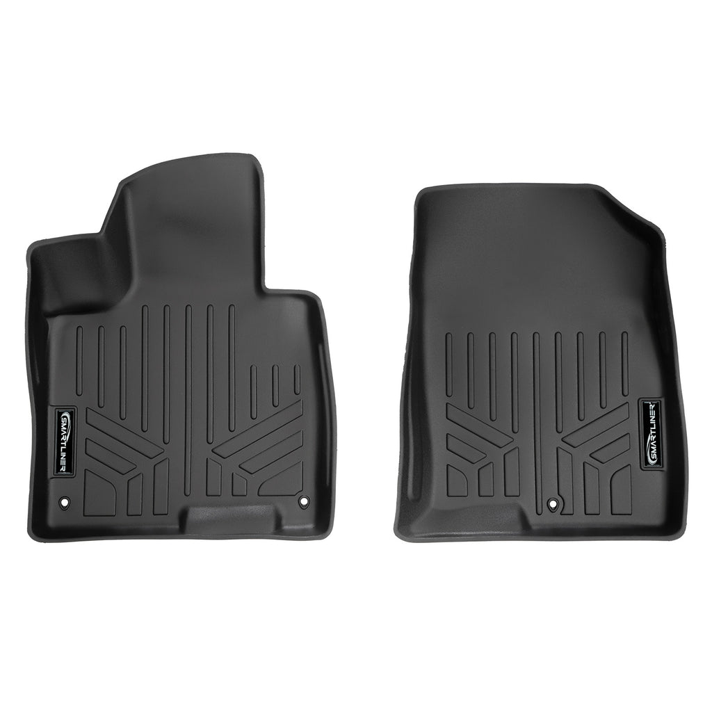 SMARTLINER All Weather Custom Fit Floor Mats 1st Row Black Liner Set Compatible With 2023-2024 Kia Sportage (SA0603)