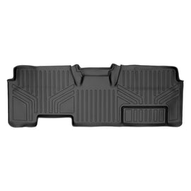 SMARTLINER Custom Fit Floor Mats 2nd Row Liner Black Compatible With 2009-2014 Ford F-150 SuperCab Non Flow Center Console Only (SB0026)