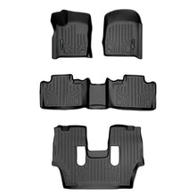 Load image into Gallery viewer, SMARTLINER Custom Fit Floor Mats 3 Row Liner Set Black Compatible With 2016-2022 Dodge Durango with 2nd Row Bucket Seats (SA0315/B0071/C0233)