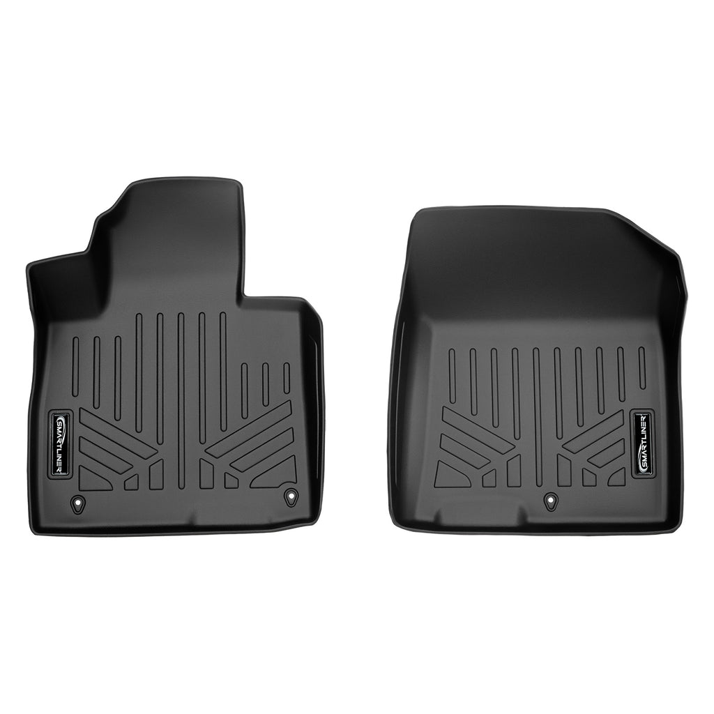 SMARTLINER Custom Fit All Weather Protection Black 1st Row Liners Compatible With 2019-2020 Hyundai Santa Fe (SA0411)