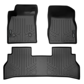 SMARTLINER Custom Fit All Weather Protection Black 2 Row Floor Liners Compatible With 2024-2025 Chevrolet Trax (SA0711/B0711)