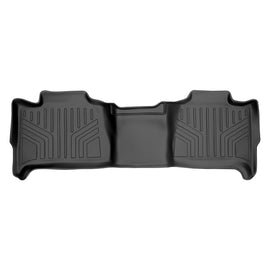 SMARTLINER Custom Fit Floor Mats 2nd Row Liner Black Compatible With 2007-2014 Tahoe / Suburban / Yukon / Denali and XL Models (SB0015)