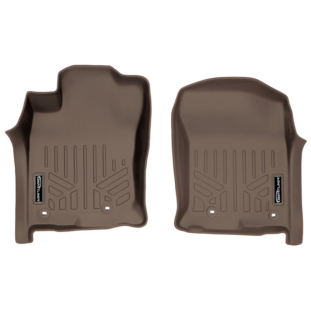SMARTLINER Custom Fit Floor Mats 1st Row Liner Set Tan Compatible With 2013-2022 Toyota 4Runner / 2014-2022 Lexus GX460 (SA1120)