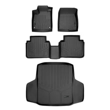 Load image into Gallery viewer, SMARTLINER Custom Fit All Weather Protection Black 2 Row Floor Liners &amp; Cargo Liner behind the 2nd Row Seats Compatible With 2018-2022 Honda Accord Hybrid (SA0341/B0341/D0341-N1)