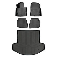 Load image into Gallery viewer, SMARTLINER Custom Fit All Weather Protection Black 2 Row Floor Liners &amp; Cargo Liner behind the 2nd Row Seats Compatible With 2016-2023 Mazda CX-9 (SA0257/B0523/D0257)