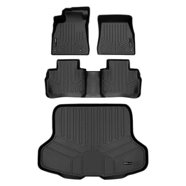 SMARTLINER Custom Fit Floor Mats 2 Rows and Cargo Liner Set Black Compatible With 2022-2023 Nissan Sentra (SA0606/B0605/D0605)