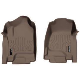 SMARTLINER Floor Mats Liner Set Tan Compatible With 14-18 Silverado/Sierra 1500 and 2015-2020 2500/3500 HD/Tahoe/Yukon/Suburban/Escalade (SA1136)