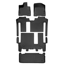 Load image into Gallery viewer, SMARTLINER Floor Mats 3 Row Liner Set &amp; Cargo Liner Behind the 3rd Row Compatible With 2021-2023 Toyota Sienna with 2nd Row Bench Seat (SA0552/B0552/C0552/E0592)