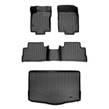SMARTLINER Floor Mats 2 Rows and Cargo Liner Black Compatible With 2017-2021 Nissan Rogue Sport - Factory Cargo Tray in Lowest Position (SA0340/B0340/D0342)