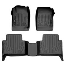 Load image into Gallery viewer, SMARTLINER Custom Fit Floor Mats 2 Row Liner Set Black Compatible With 2015-2022 Chevy Colorado Crew Cab / GMC Canyon Crew Cab (SA0164/B0164)
