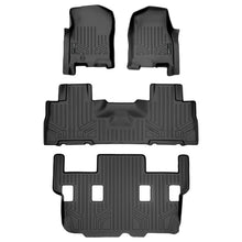 Load image into Gallery viewer, SMARTLINER Floor Mats 3 Row Liner Set Black Compatible With 2007-2010 Expedition / Navigator with 2nd Row Bucket Seats (SA0346/B0303/C0184)