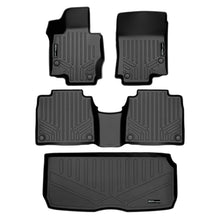 Load image into Gallery viewer, SMARTLINER Floor Mats 2 Rows - Cargo Liner Behind 3rd Row Set Black 2020-2023 Mercedes-Benz GLS-Class 7 Passenger W/Bench Seats (SA0471/B0498/E0498)