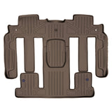 SMARTLINER Custom Floor Mats 2nd and 3rd Row Liner Tan Compatible With Traverse / Enclave / Acadia / Outlook (SB1044)