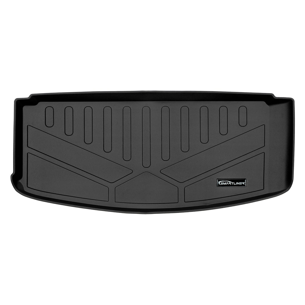 SMARTLINER All Weather Custom Fit Cargo Trunk Liner Floor Mat Behind 3rd Row Black Compatible With 2011-2021 Dodge Durango (SE0113)