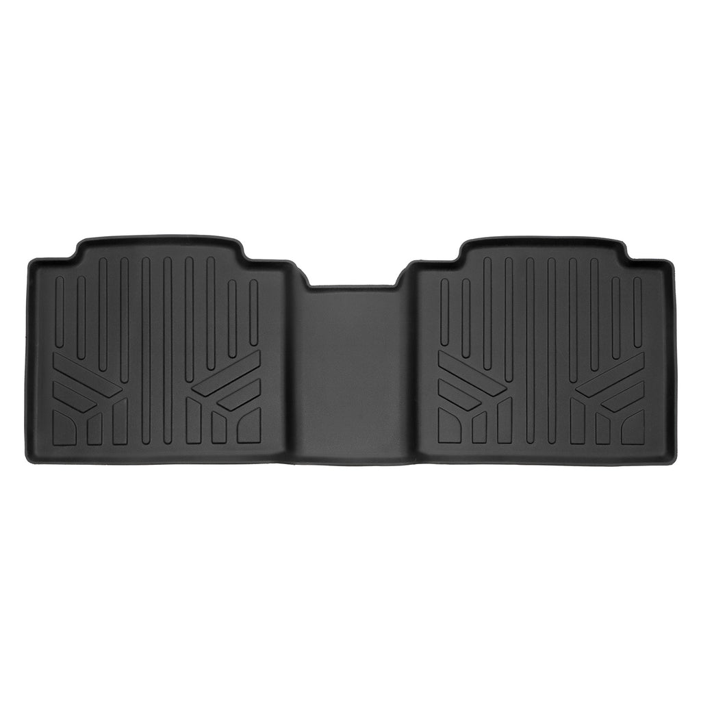 SMARTLINER All Weather Protection Custom Fit Black 2nd Row Floor Mat Liner Set Compatible With 2023-2024 Subaru Solterra EV (SB0684)