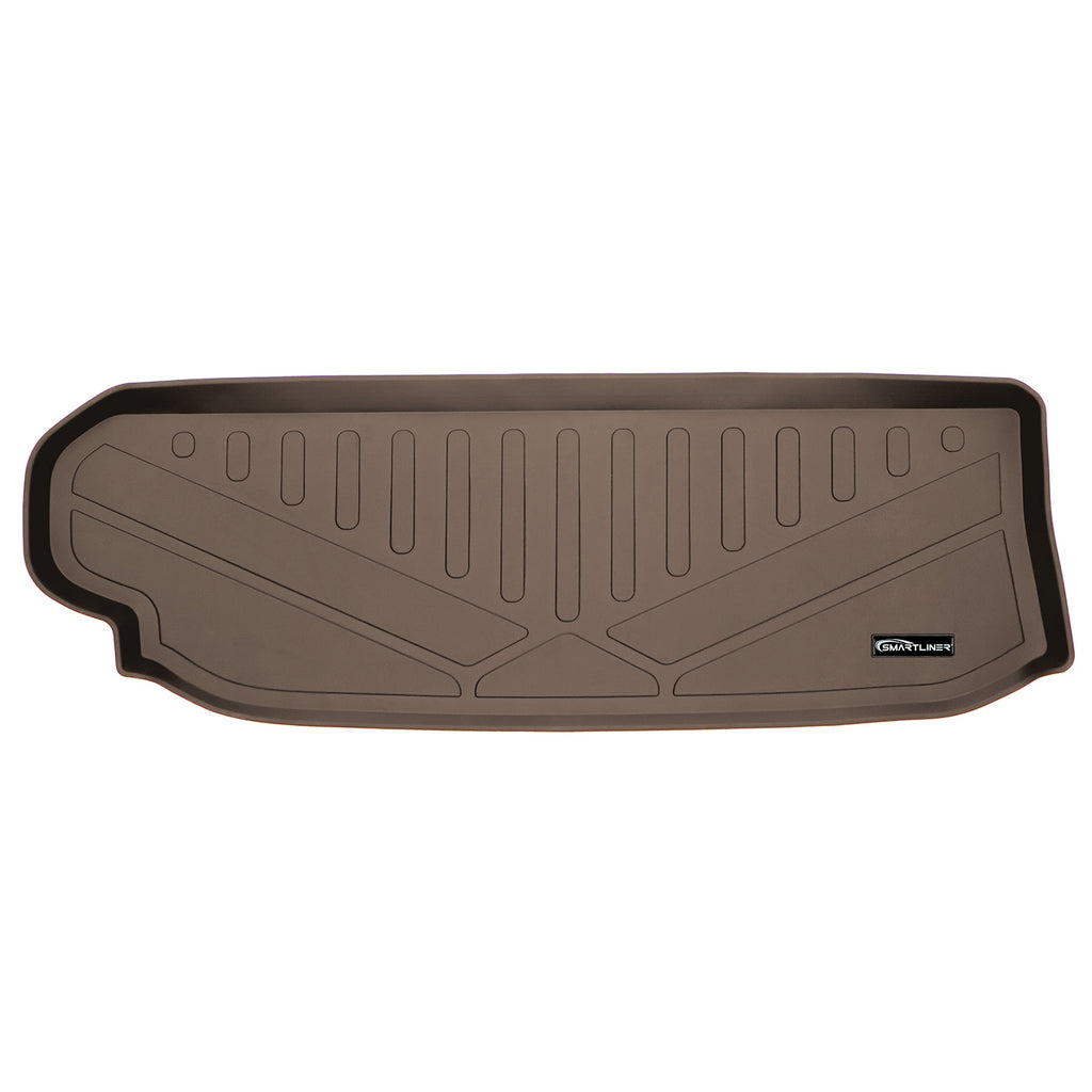 SMARTLINER Custom Cargo Trunk Liner Floor Mat Behind 3rd Row Tan Compatible With 2020-2021 Toyota Highlander (SE1500)