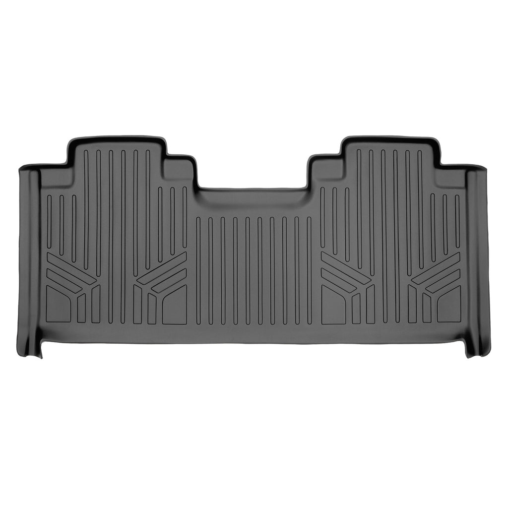 SMARTLINER Floor Mats 2nd Row Liner Grey Compatible With 2017-2022 Ford F-250 / F-350 Super Duty SuperCab with 1st Row Bucket Seats (SB2172-P)
