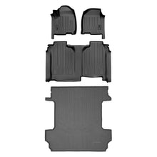 Load image into Gallery viewer, SMARTLINER Custom Floor Mats 2 Row &amp; Truck Bed Liner Set Compatible With Vinyl Floor 2019-21 Silverado/Sierra 1500 Crew Cab with 1st Row Bench (SA0457/B0457/K0400)