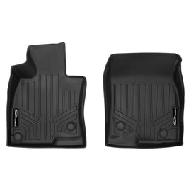 SMARTLINER Custom Fit All Weather Protection Black 1st Row Liners Compatible With 2014-2018 Mazda 3 (SA0278)