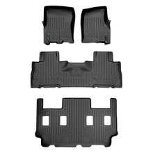 Load image into Gallery viewer, SMARTLINER Floor Mats 3 Row Liner Set Black Compatible With 2011-2017 Expedition EL/Navigator L with 2nd Row Bucket Seats without Console (SA0183/B0303/C0186)