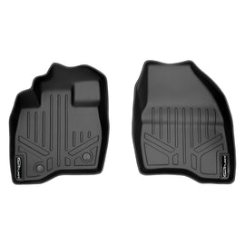 SMARTLINER Custom Fit Floor Mats 1st Row Liner Set Black Compatible With 2015-2016 Ford Explorer (SA0161)