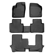 Load image into Gallery viewer, SMARTLINER All Weather Floor Mats 3 Row Liner Set Black Compatible With 2018-2022 Volkswagen Atlas with 2nd Row Bench Seat (SA0300/B0300/C0300)
