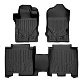 SMARTLINER All Weather Custom Fit 2 Row Floor Mat Liner Set Compatible With 2021-2024 Ford Bronco (SA0566/B0566)