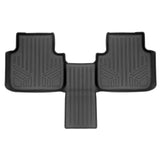 SMARTLINER Custom Fit Floor Mats 2nd Row Liner Black Compatible With 2018-2022 Volkswagen Atlas with 2nd Row Bucket Seats (SB0443)