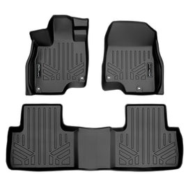 SMARTLINER Custom Fit All Weather Protection Black 2 Row Floor Liners Compatible With 2019-2025 Acura RDX (SA0398/B0398)