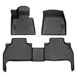 SMARTLINER Custom Fit Floor Mats 2 Row Liner Set Black Compatible With 2019-2025 BMW X5 (SA0420/B0420)